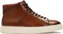 Kazar Bruine hoge sneakers met binding - Thumbnail 1