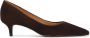 Kazar Bruine lage suède pumps - Thumbnail 1