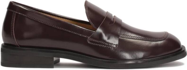 Kazar Bruine leren loafers voor vrouwen