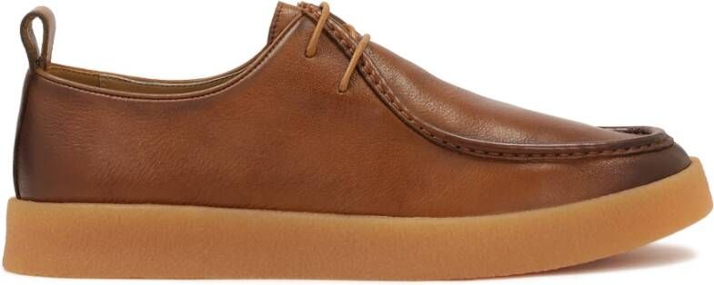 Kazar Bruine leren sneakers