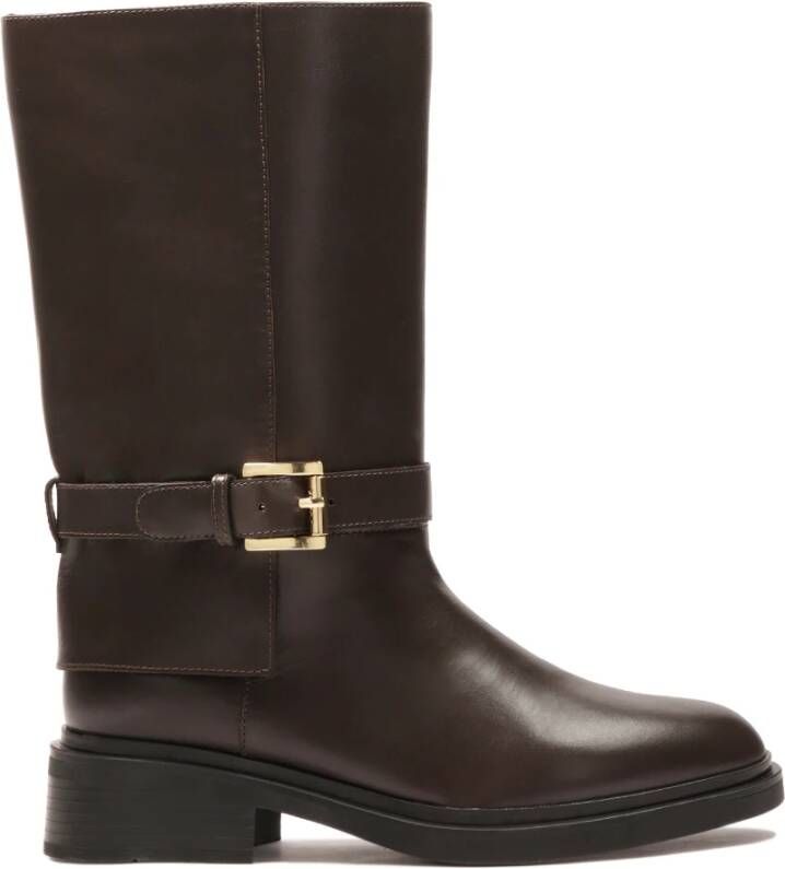 Kazar Bruine platte laarzen van het officierstype - Foto 2