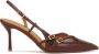 Kazar Bruine pumps met open hiel - Thumbnail 1