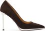 Kazar Bruine pumps met zilveren hak - Thumbnail 1