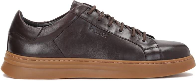 Kazar Sneakers laag chocoladebruin