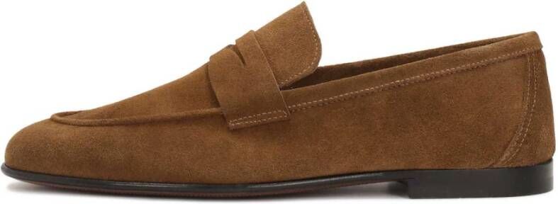 Kazar Bruine suède loafers uit de Limited Collection