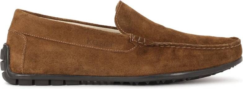 Kazar Bruine suède mocassins