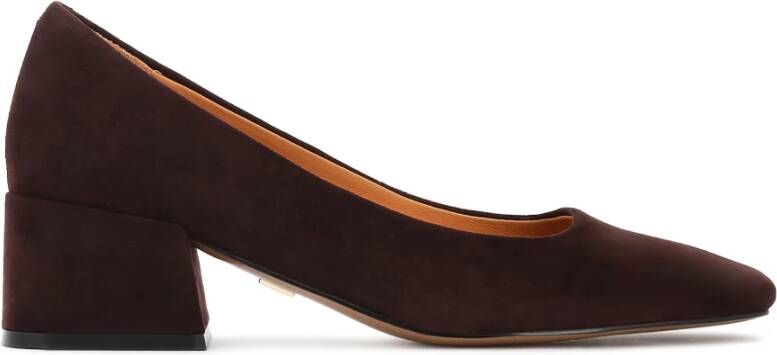 Kazar Bruine suède pumps