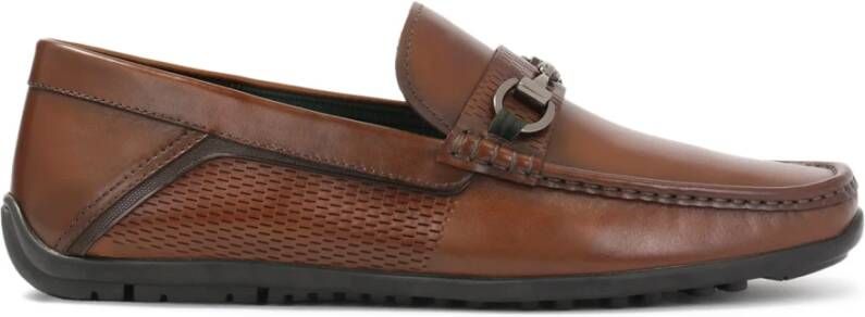 Kazar Comfortabele mocassins met metalen decoratie