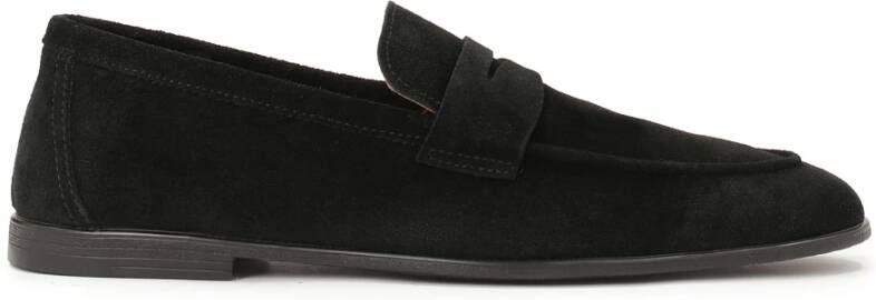 Kazar Comfortabele zwarte suède loafers