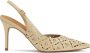 Kazar Crème slingback pumps met opengewerkt patroon - Thumbnail 1