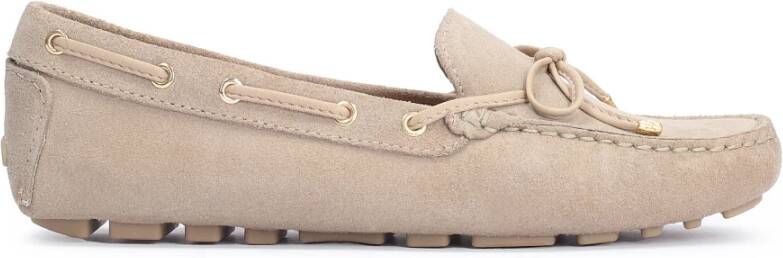 Kazar Dames comfortabele en tijdloze nubuck mocassins Beige Dames