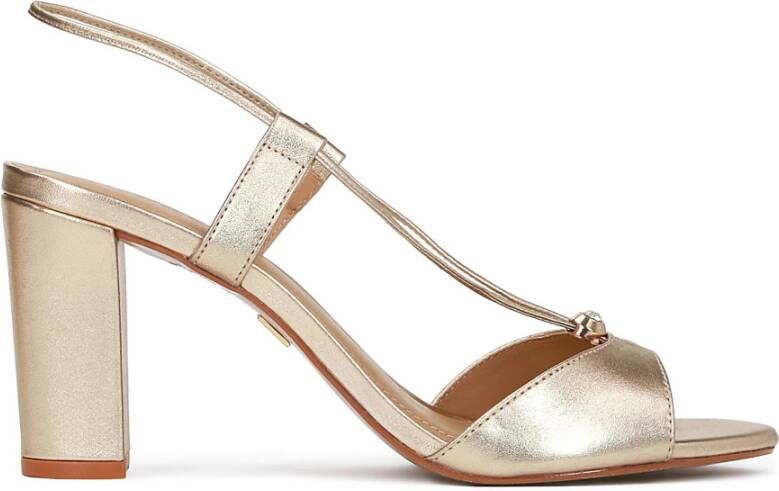Kazar Dames gouden sandalen Yellow