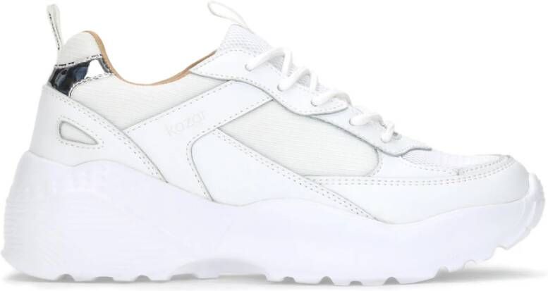 Kazar Dames witte sneakers White