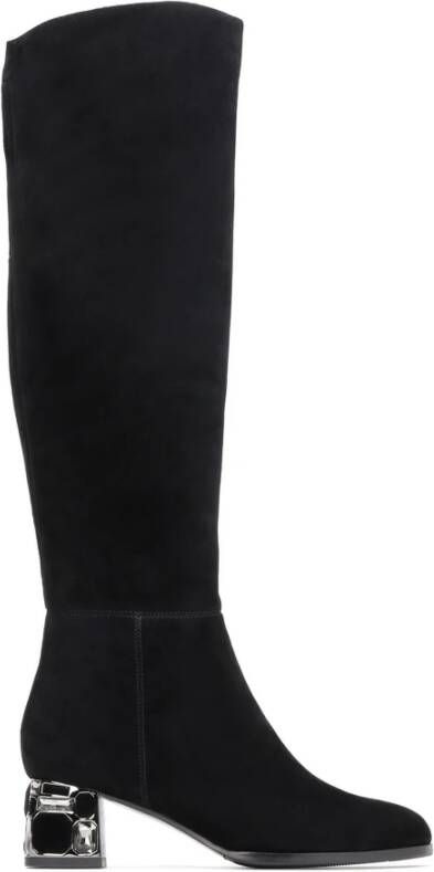 Kazar Dames zwarte laarzen Black