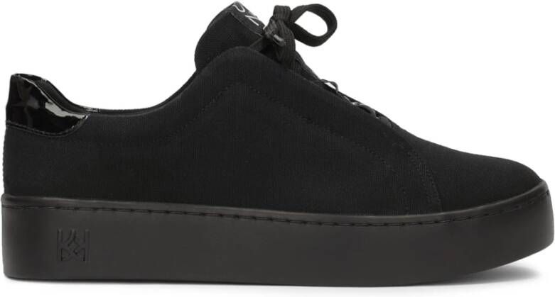 Kazar Dames zwarte sneakers met aantrekkelijke vetersluiting