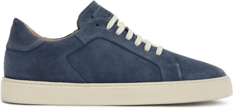 Kazar Donkerblauwe sneakers op een witte zool - Foto 2