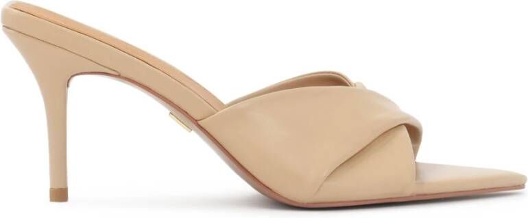 Kazar Elegante stiletto teenslippers met decoratieve overlappende band