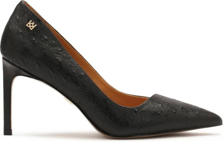 Kazar Elegante zwarte pumps met reliëfpatroon