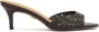 Kazar Elegante Zwarte Slippers met Openwork Patroon - Thumbnail 1