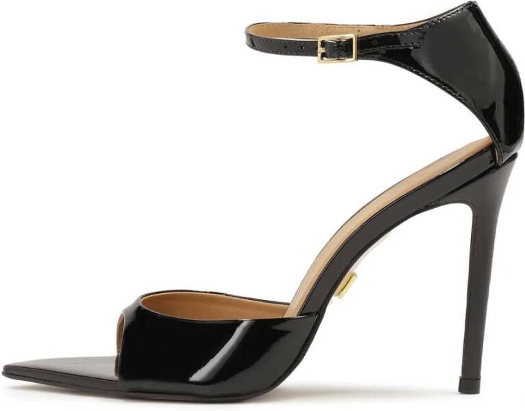 Kazar Gelakte sandalen met puntige tenen