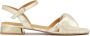 Kazar Gouden platte sandalen met lage hak Yellow Dames - Thumbnail 2
