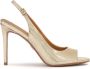 Kazar Gouden reliëf leren sandalen - Thumbnail 1