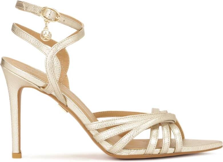 Kazar Gouden sandalen met een elegant ontwerp