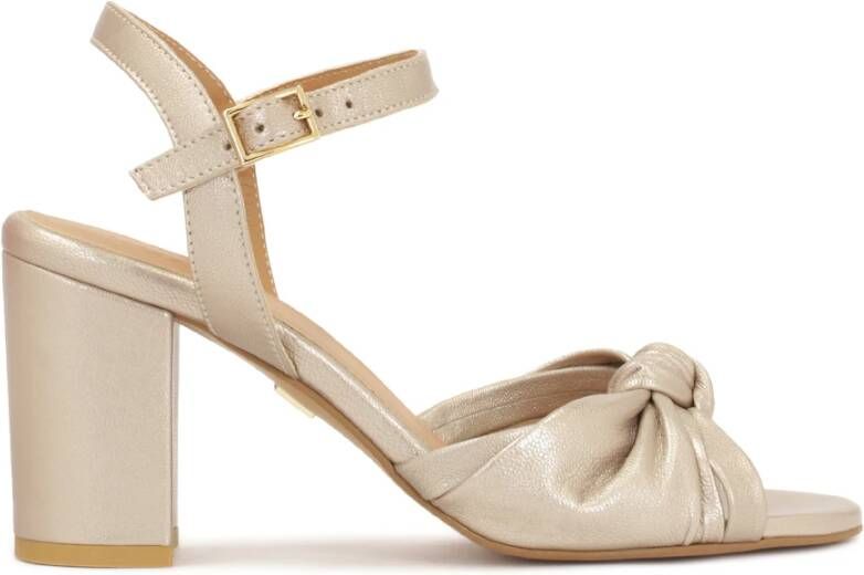 Kazar Gouden sandalen met een knoop op de bovenkant - Foto 2