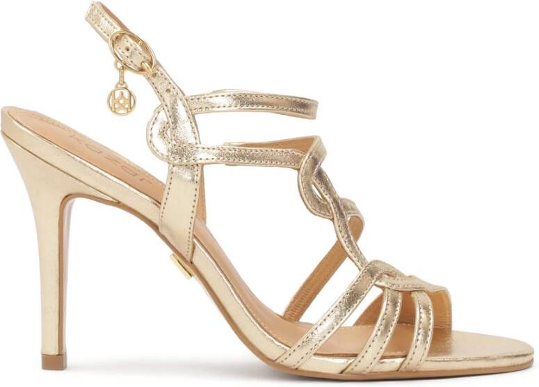 Kazar Gouden sandalen met fijne bandjes