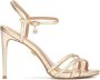 Kazar Gouden sandalen met gevlochten bandjes Yellow Dames - Thumbnail 2