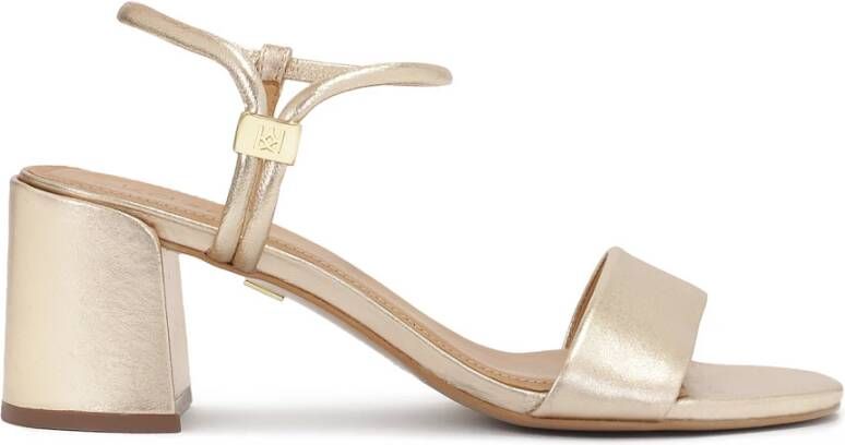 Kazar Gouden sandalen met unieke sluiting