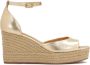 Kazar Gouden sandalen op anker bedekt met jute koord Yellow Dames - Thumbnail 2