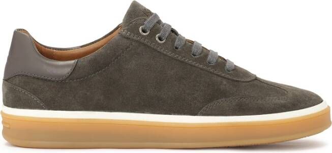 Kazar Grijze sneakers met vetersluiting bovenwerk