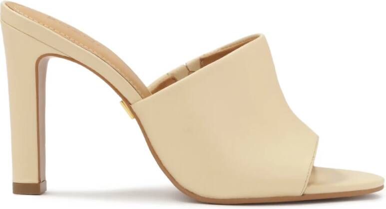 Kazar Heldere leren muiltjes met hak