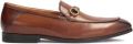 Kazar Heren leren loafers met een metalen decoratie - Bruin