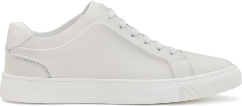 Kazar Heren minimalistische off-white leren sneakers White