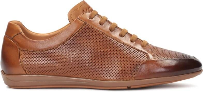 Kazar Heren suède casual schoenen met een gelaagd bovenwerk