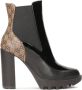 Kazar Slip-on wedge heeled boots with monogram inset - Thumbnail 1