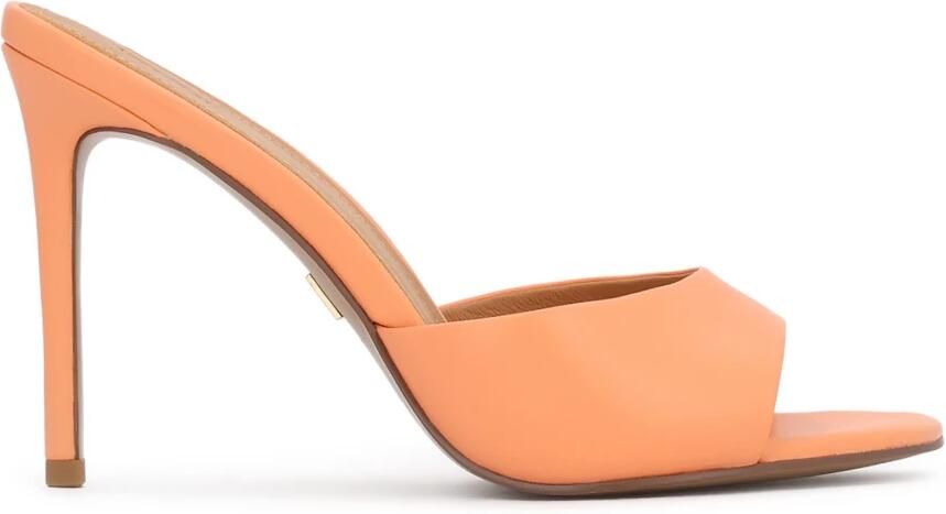 Kazar Orange high heel mules