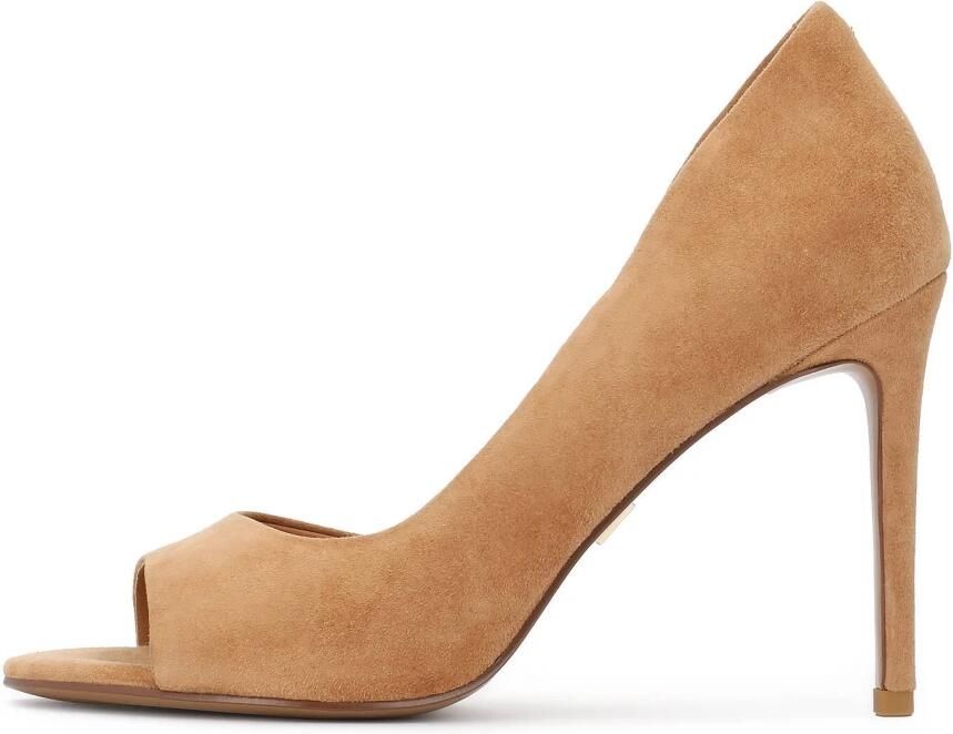 Kazar Light brown suede peep toe pumps - Foto 2