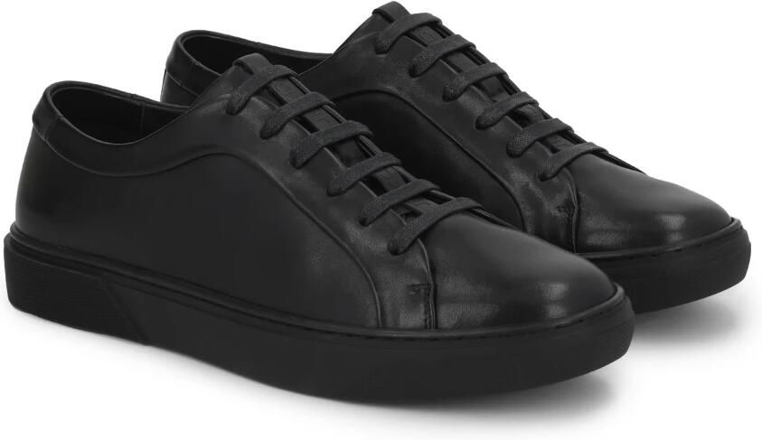 Kazar Black men's leather sneakers - Foto 2