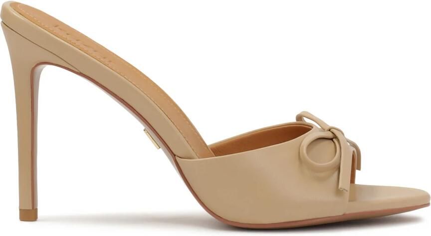 Kazar Beige flip-flops met leren strik