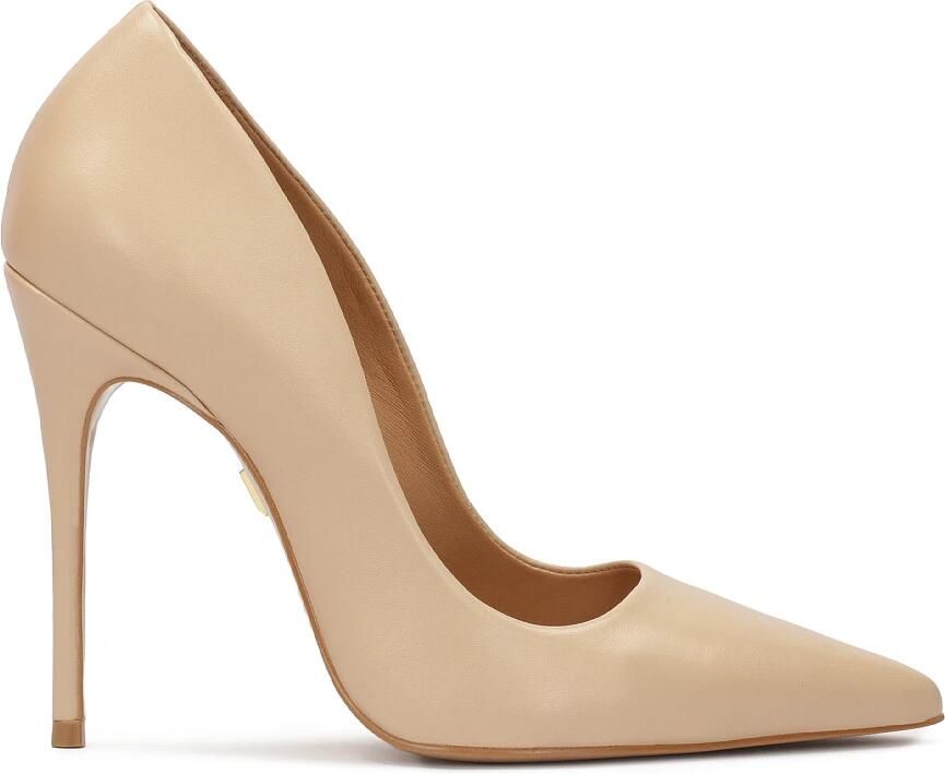 Kazar Beige klassieke leren pumps.Dit product valt groot uit.
