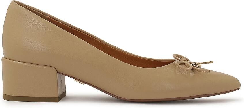 Kazar Beige lage leren pumps