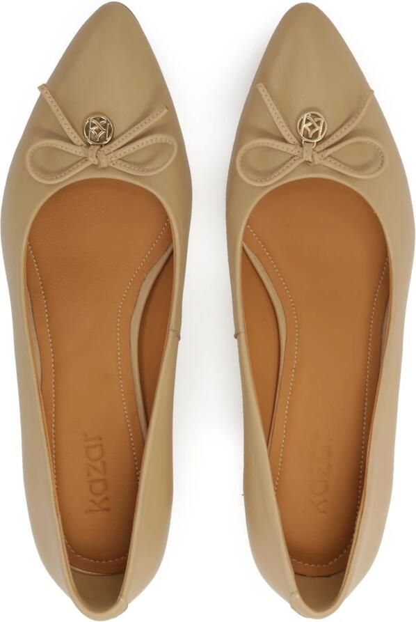 Kazar Beige lage leren pumps - Foto 3