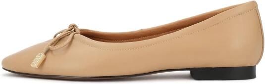 Kazar Beige leren pumps met decoratieve uitsparing en binding - Foto 2