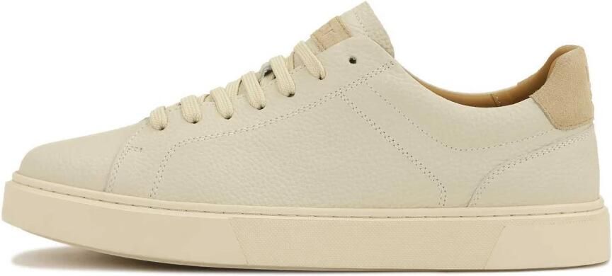 Kazar Beige minimalistische leren sneakers