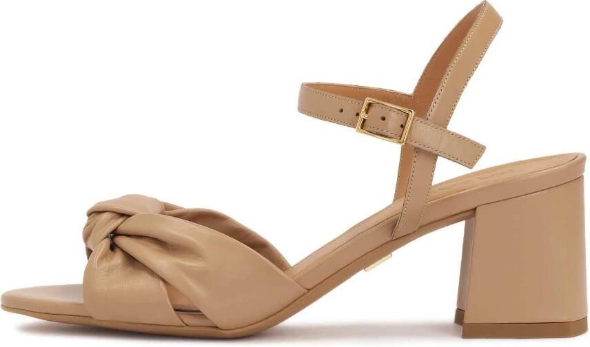 Kazar Beige sandalen met geknoopte band