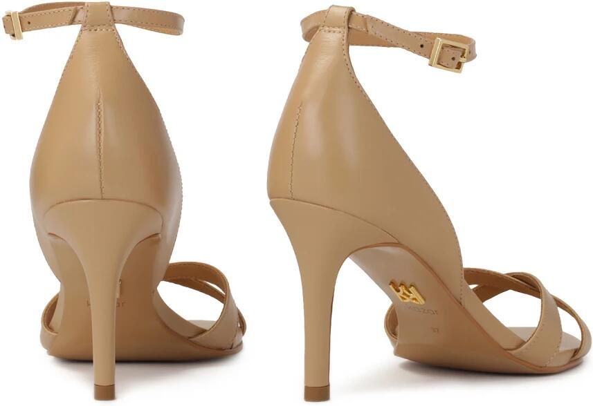 Kazar Beige Sandalen met Ingebouwde Hak Amore