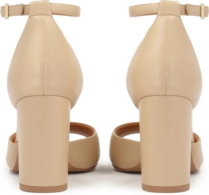 Kazar Beige sandalen met volledige hak